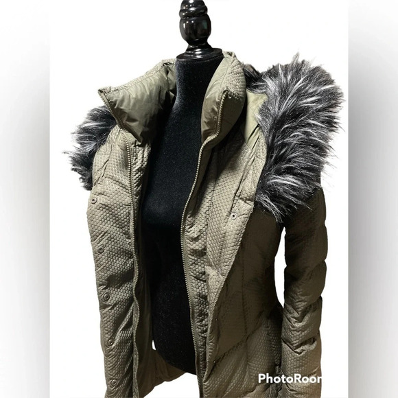 The North Face Hey Mama Parkina Coat Water Repellent 550 Filled Olive Color XS - Picture 4 of 16